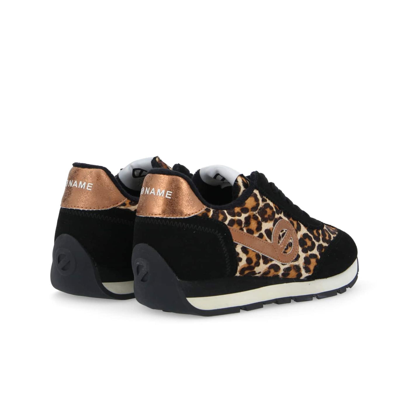 CITY RUN JOGGER W  -  LEO/SUEDE  - NERO/LEOPARDATO